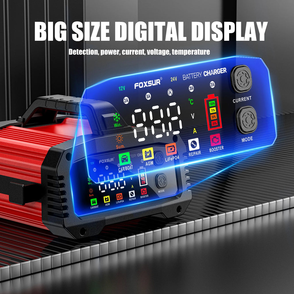 Batterieladegerät 12V/24V – 25A Smart