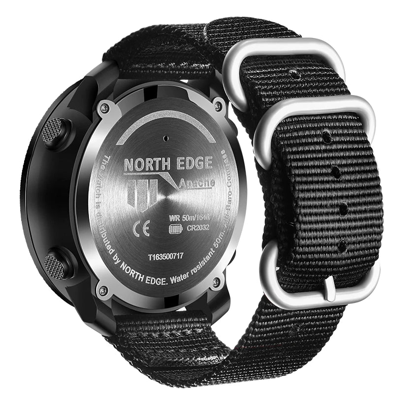 Outdoor-Digitaluhr Herren – Militär, Kompass & 50m wasserdicht