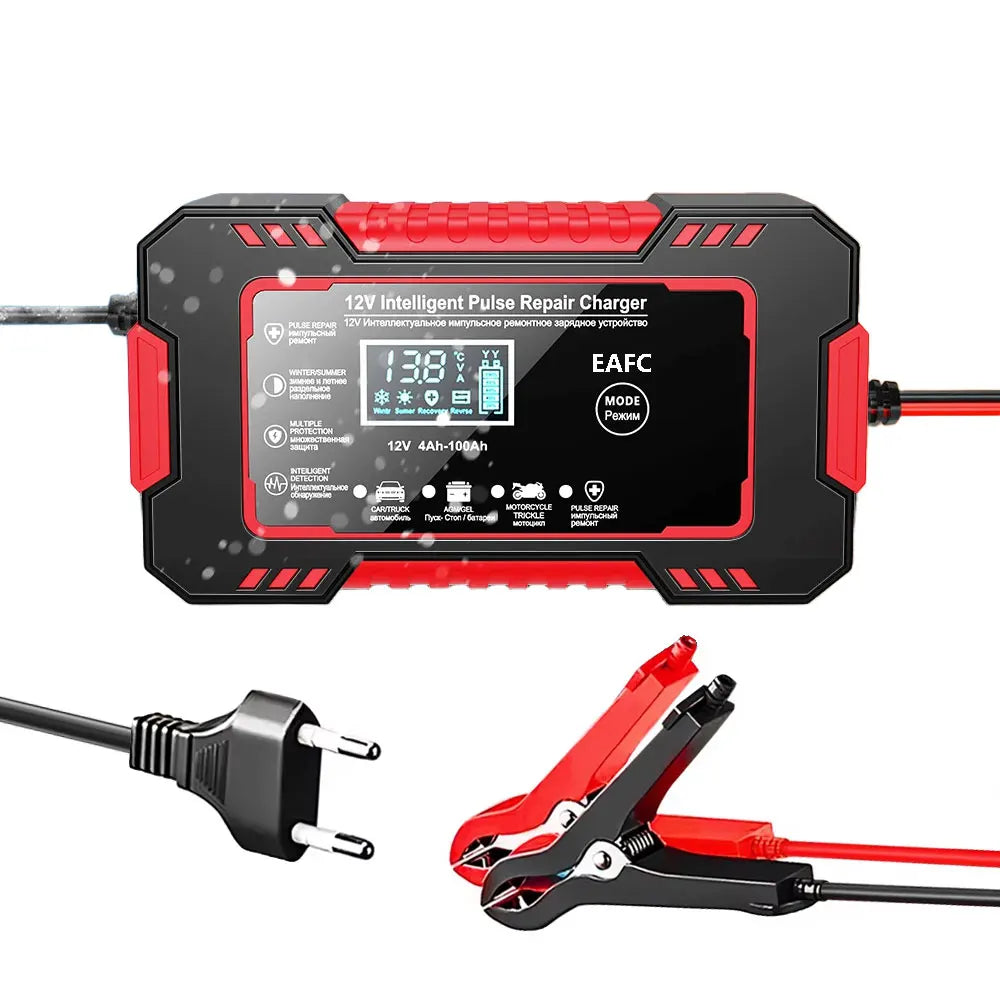 Smart Puls-Batterieladegerät 12V 6A – LCD & AGM/GEL