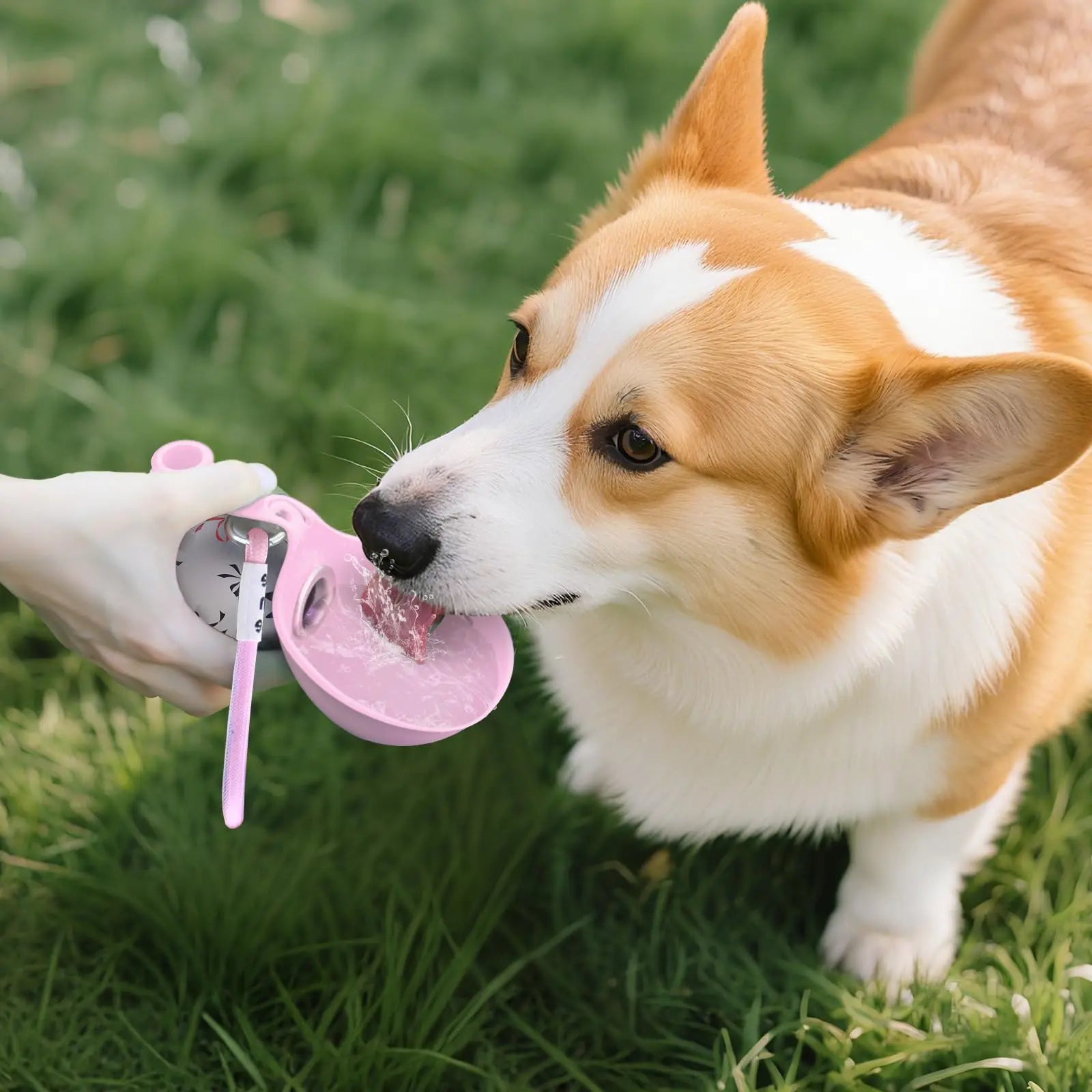 Hunde-Trinkflasche 2-in-1 Edelstahl – Auslaufsicher & Kompakt
