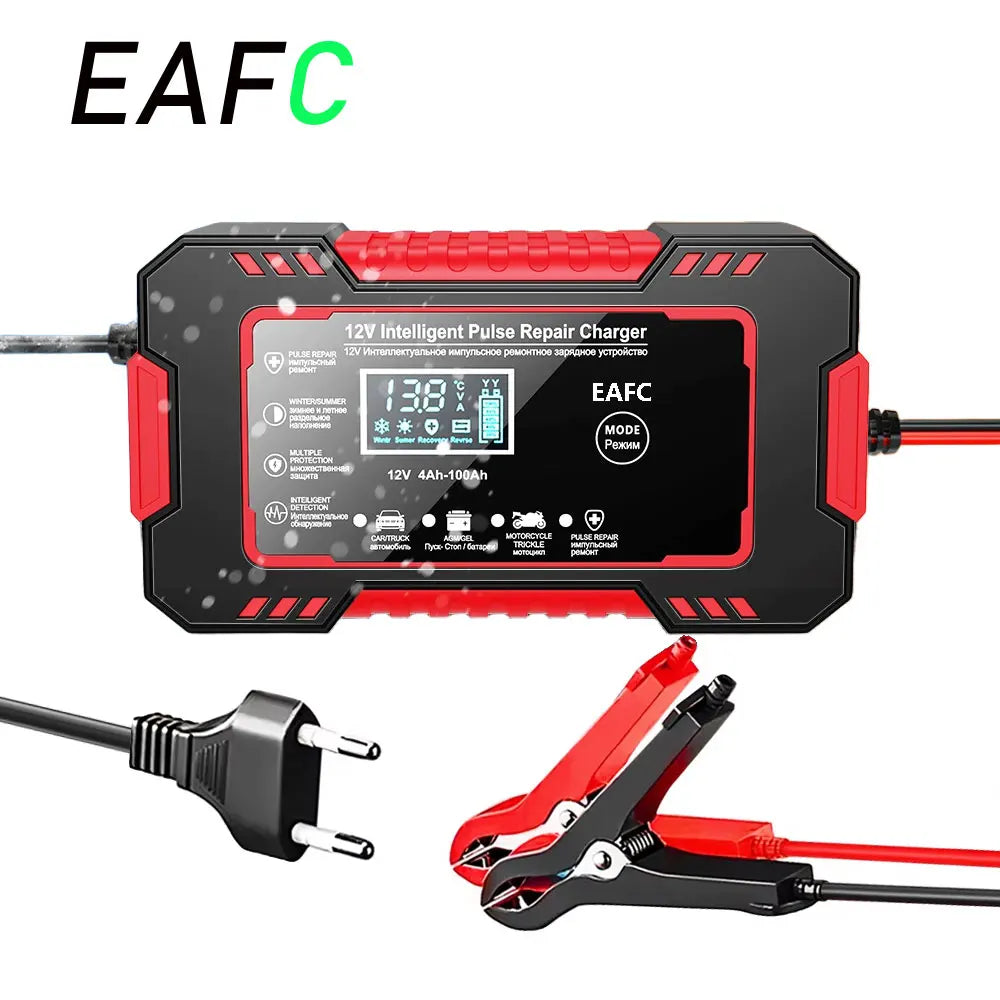 Smart Puls-Batterieladegerät 12V 6A – LCD & AGM/GEL