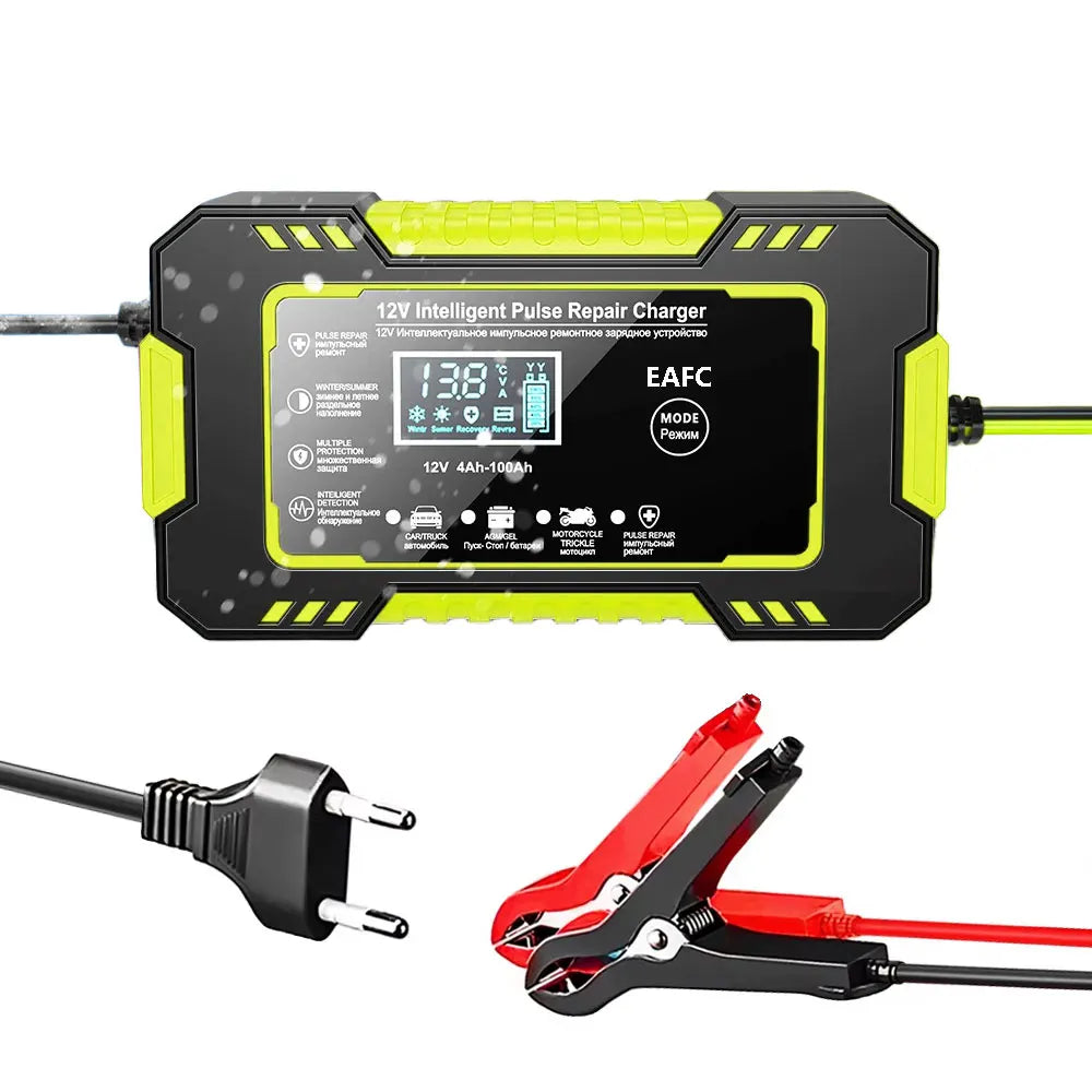Smart Puls-Batterieladegerät 12V 6A – LCD & AGM/GEL