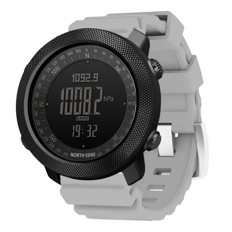 Outdoor-Digitaluhr Herren – Militär, Kompass & 50m wasserdicht