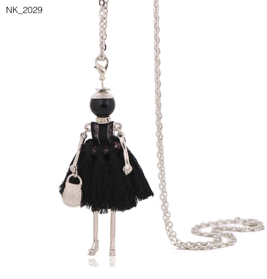 Damen Anhänger-Halskette – Modeschmuck mit Strassstein-Pendant | Zinklegierung