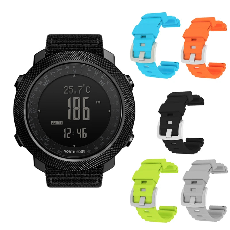 Outdoor-Digitaluhr Herren – Militär, Kompass & 50m wasserdicht