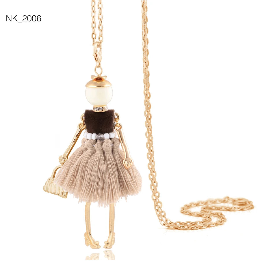 Damen Anhänger-Halskette – Modeschmuck mit Strassstein-Pendant | Zinklegierung