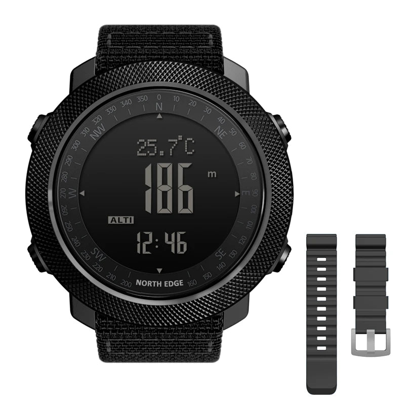 Outdoor-Digitaluhr Herren – Militär, Kompass & 50m wasserdicht