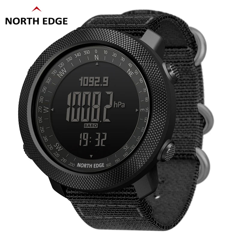 Outdoor-Digitaluhr Herren – Militär, Kompass & 50m wasserdicht