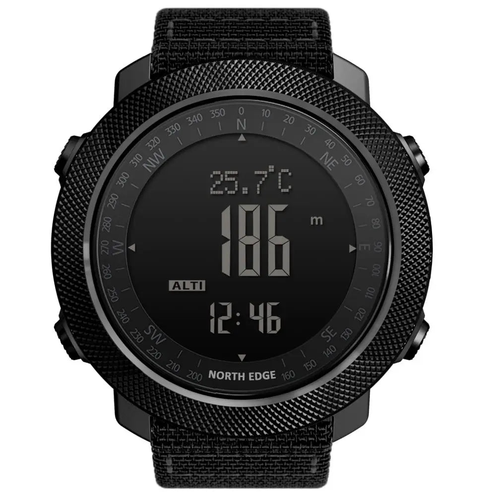 Outdoor-Digitaluhr Herren – Militär, Kompass & 50m wasserdicht
