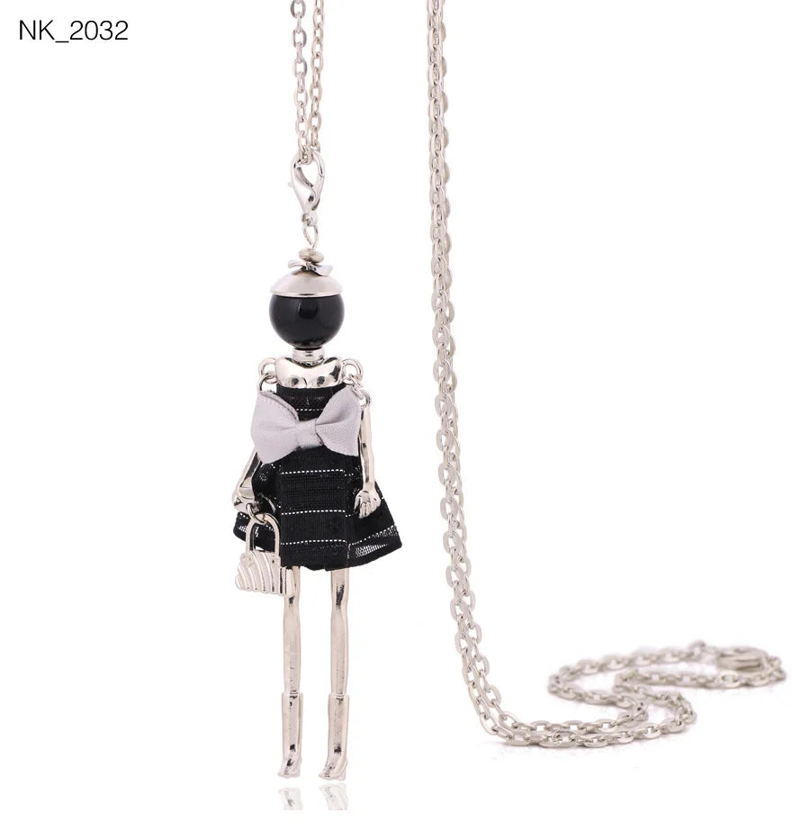 Damen Anhänger-Halskette – Modeschmuck mit Strassstein-Pendant | Zinklegierung