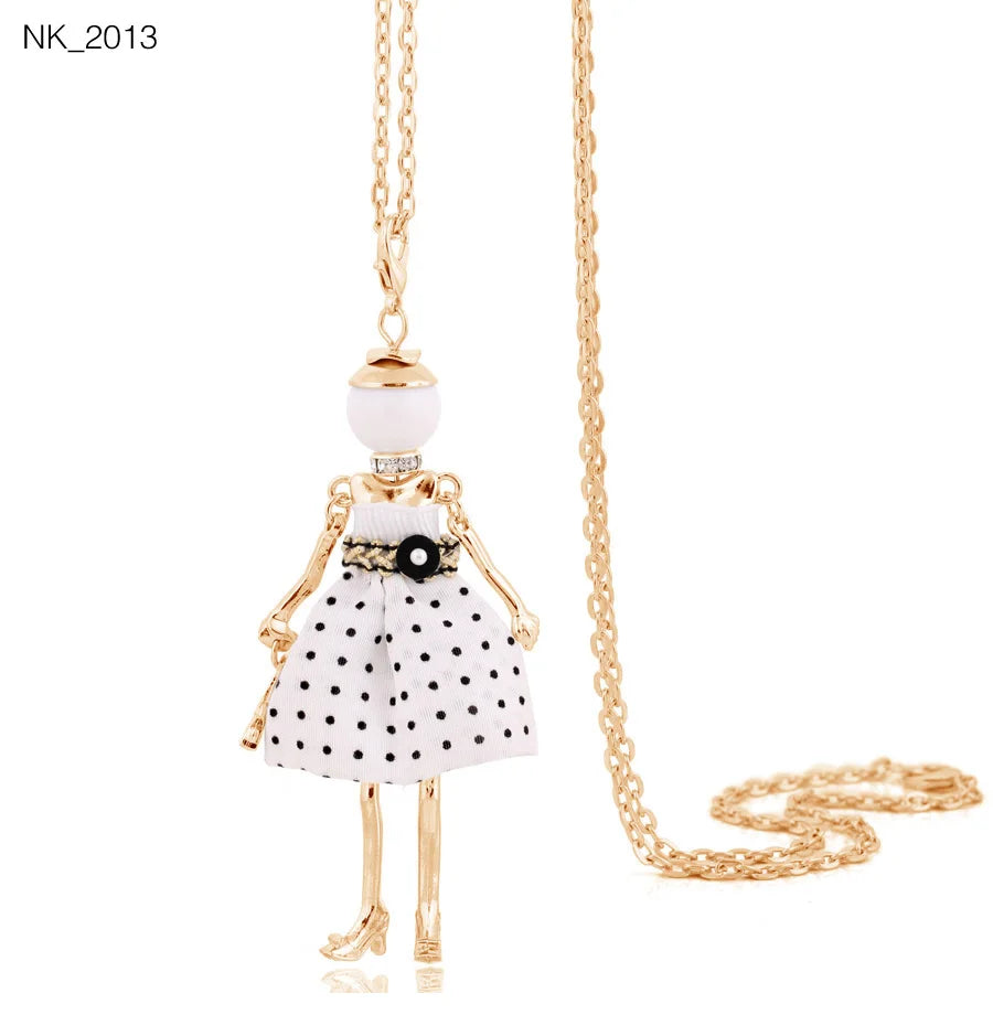 Damen Anhänger-Halskette – Modeschmuck mit Strassstein-Pendant | Zinklegierung