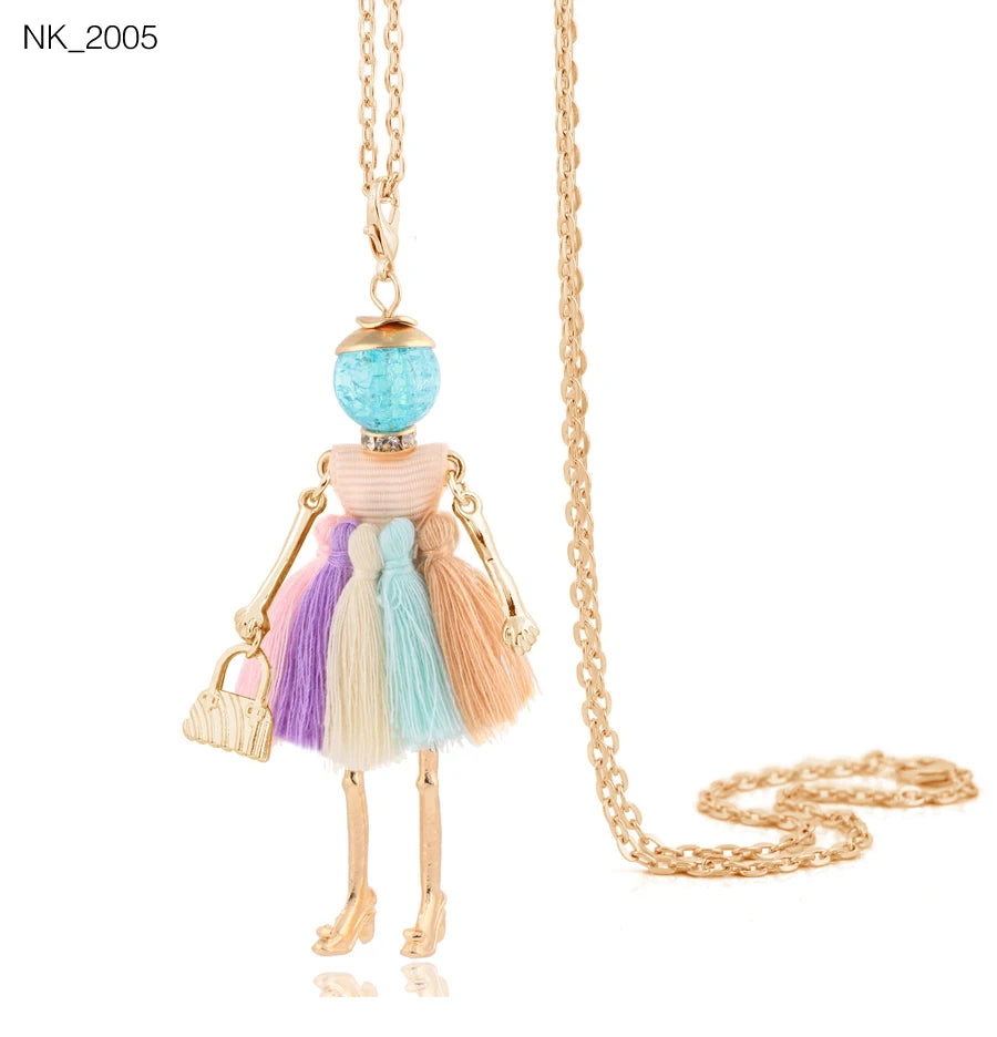 Damen Anhänger-Halskette – Modeschmuck mit Strassstein-Pendant | Zinklegierung