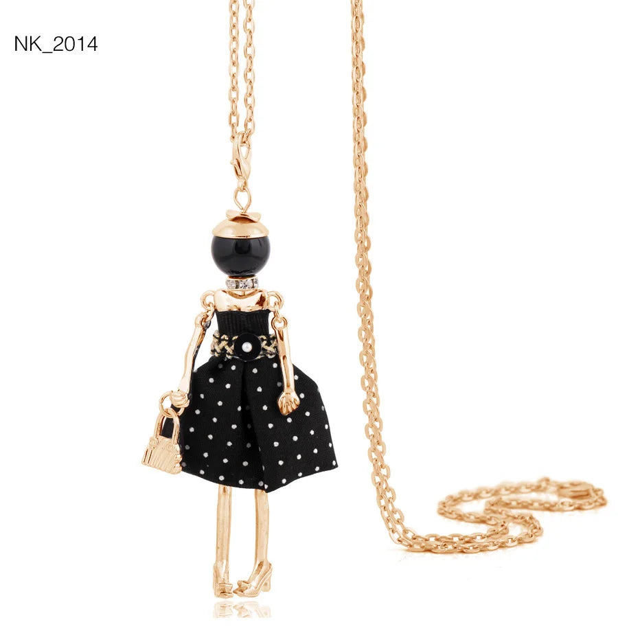 Damen Anhänger-Halskette – Modeschmuck mit Strassstein-Pendant | Zinklegierung