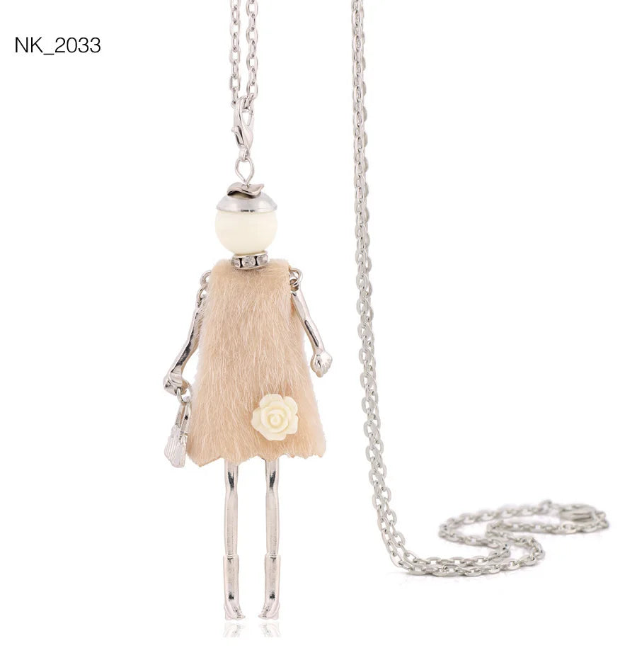 Damen Anhänger-Halskette – Modeschmuck mit Strassstein-Pendant | Zinklegierung