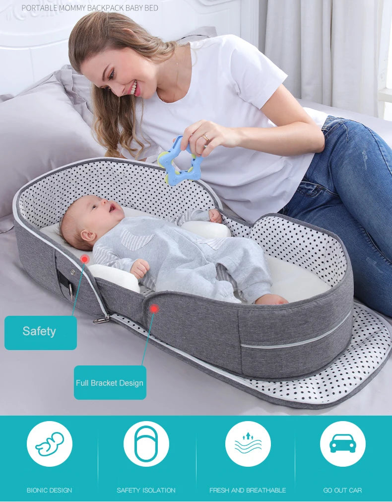 Baby-Reisebett mit Moskitonetz – Tragbar & Insektenschutz