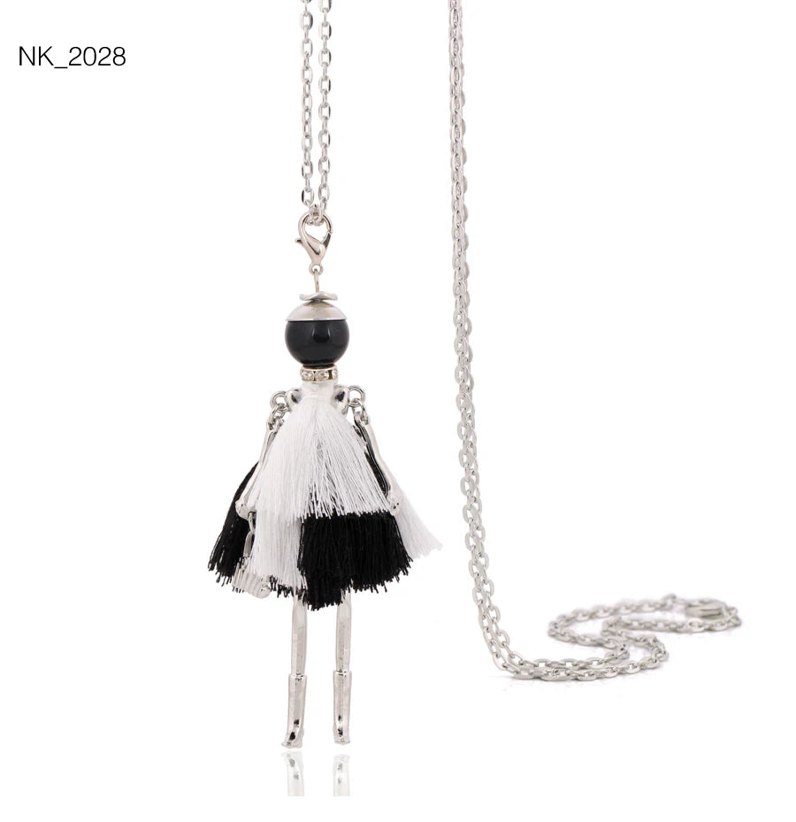Damen Anhänger-Halskette – Modeschmuck mit Strassstein-Pendant | Zinklegierung