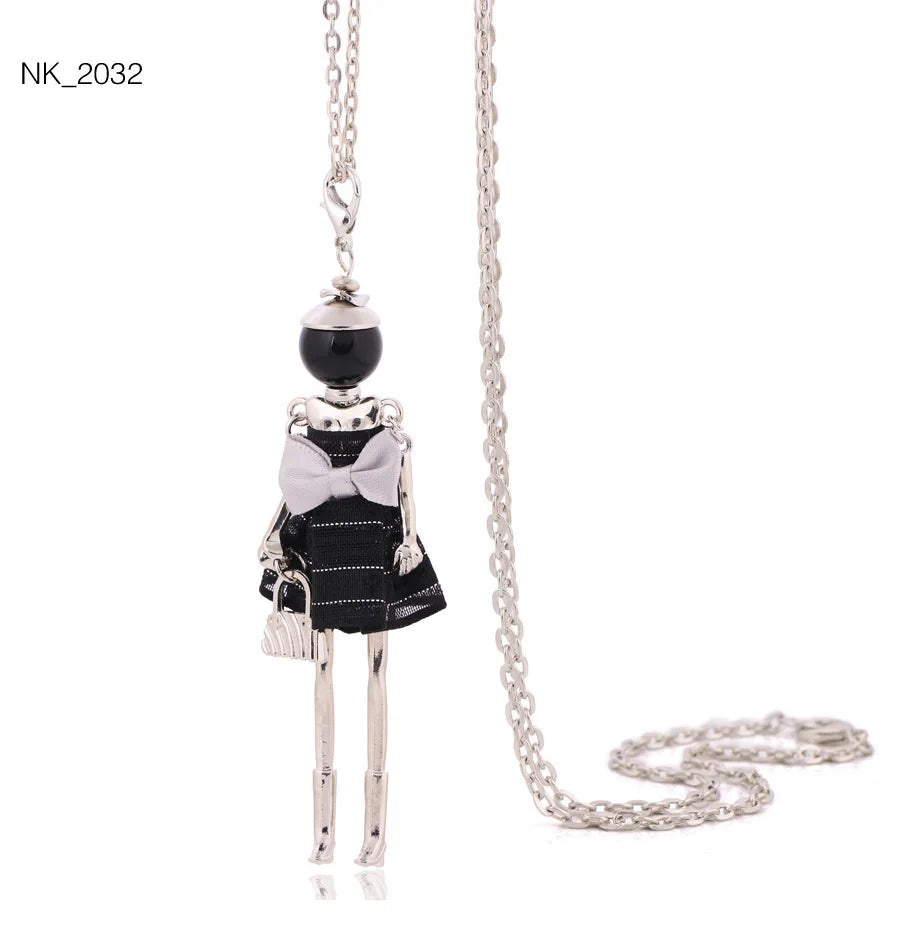 Damen Anhänger-Halskette – Modeschmuck mit Strassstein-Pendant | Zinklegierung