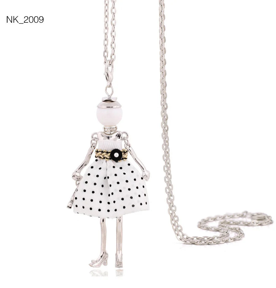 Damen Anhänger-Halskette – Modeschmuck mit Strassstein-Pendant | Zinklegierung