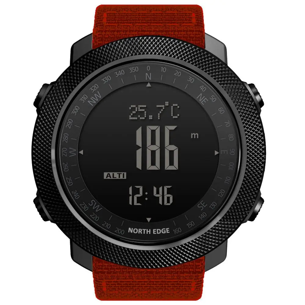 Outdoor-Digitaluhr Herren – Militär, Kompass & 50m wasserdicht