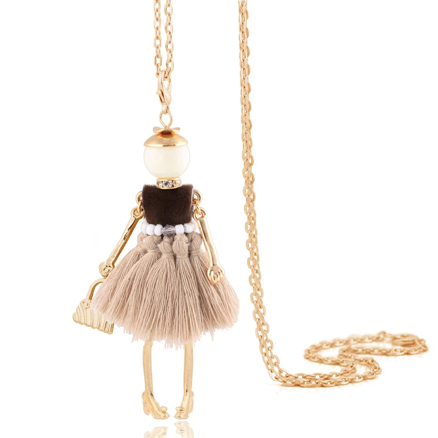 Damen Anhänger-Halskette – Modeschmuck mit Strassstein-Pendant | Zinklegierung