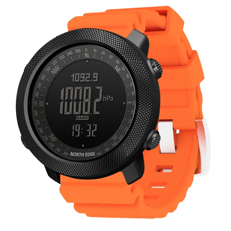 Outdoor-Digitaluhr Herren – Militär, Kompass & 50m wasserdicht