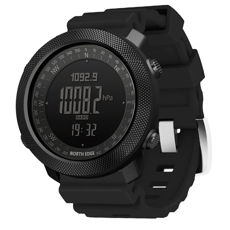 Outdoor-Digitaluhr Herren – Militär, Kompass & 50m wasserdicht
