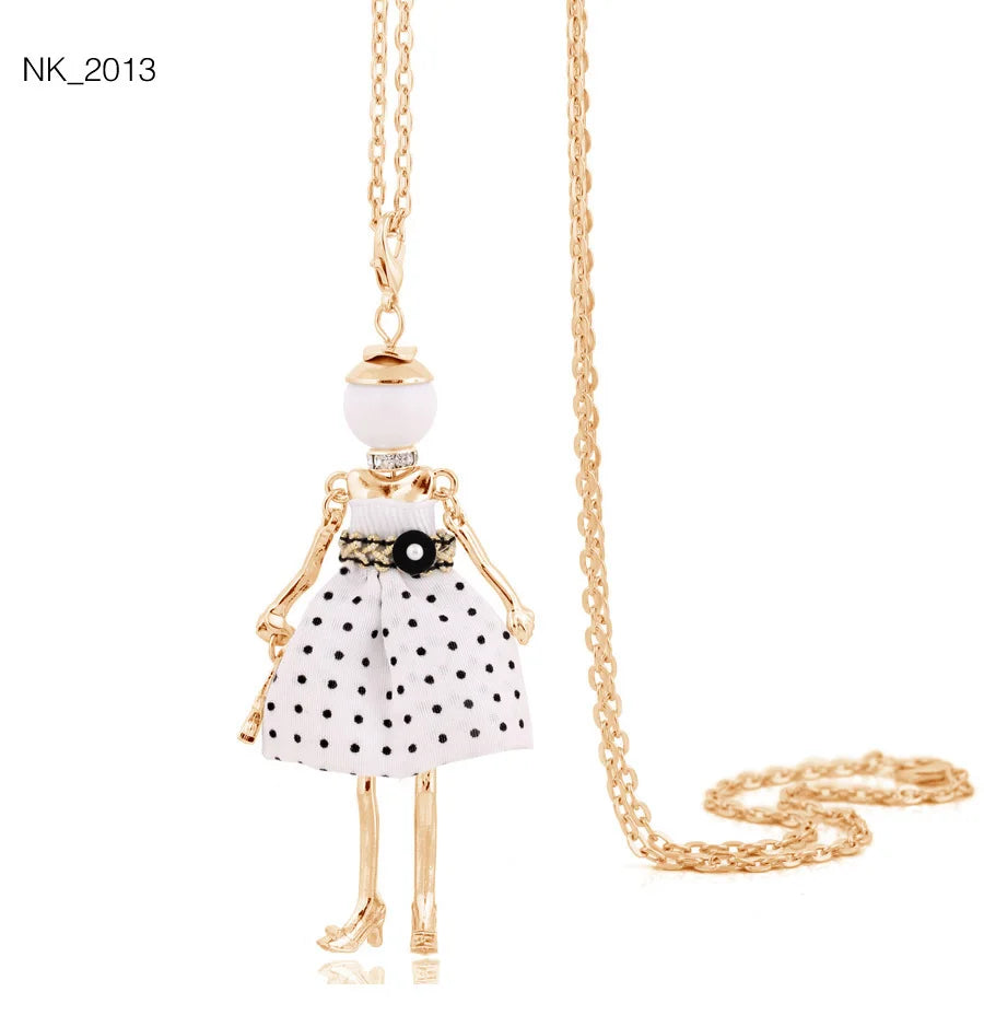 Damen Anhänger-Halskette – Modeschmuck mit Strassstein-Pendant | Zinklegierung