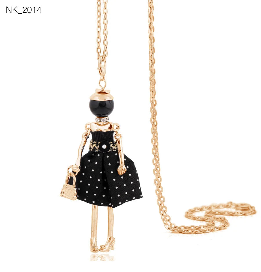 Damen Anhänger-Halskette – Modeschmuck mit Strassstein-Pendant | Zinklegierung
