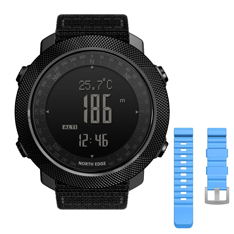 Outdoor-Digitaluhr Herren – Militär, Kompass & 50m wasserdicht