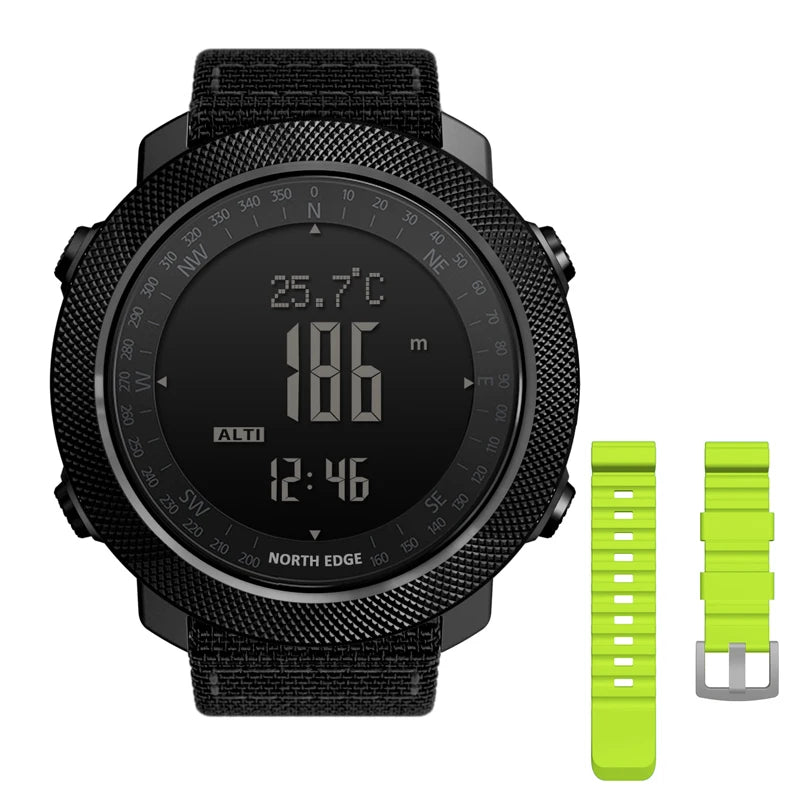 Outdoor-Digitaluhr Herren – Militär, Kompass & 50m wasserdicht
