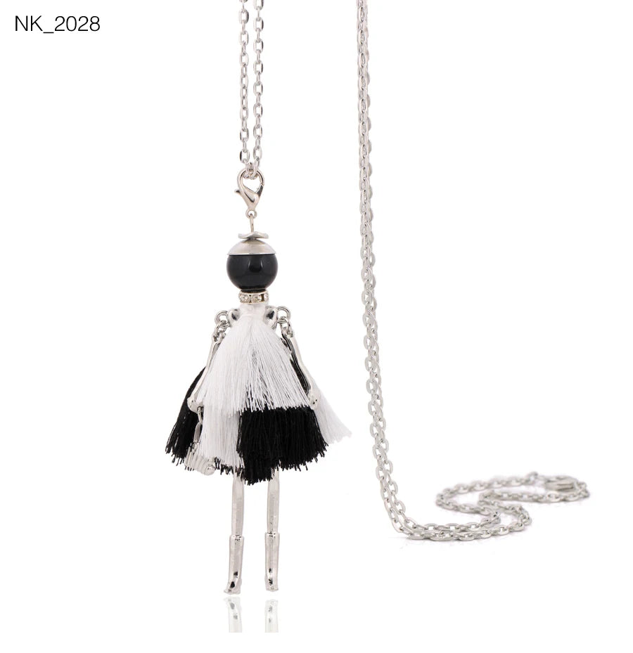 Damen Anhänger-Halskette – Modeschmuck mit Strassstein-Pendant | Zinklegierung