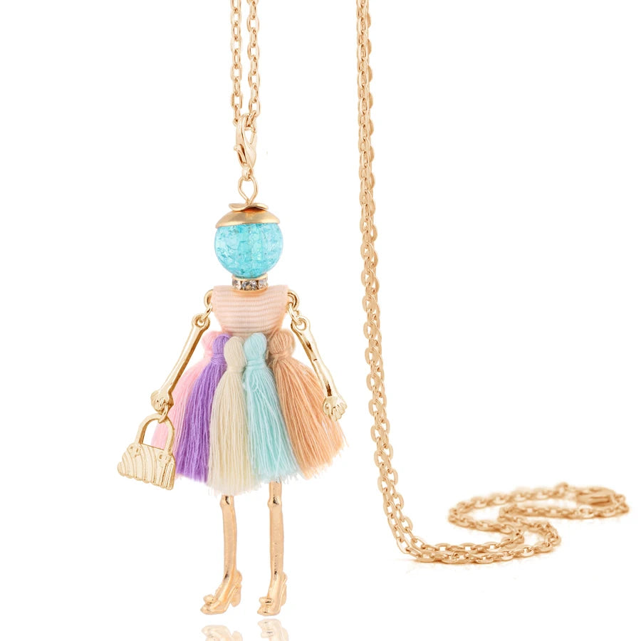 Damen Anhänger-Halskette – Modeschmuck mit Strassstein-Pendant | Zinklegierung