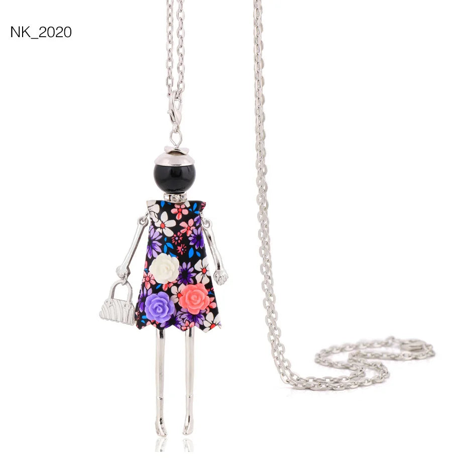Damen Anhänger-Halskette – Modeschmuck mit Strassstein-Pendant | Zinklegierung