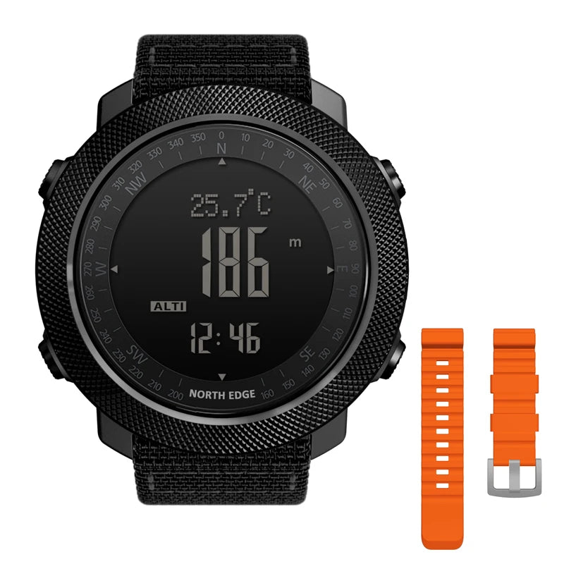 Outdoor-Digitaluhr Herren – Militär, Kompass & 50m wasserdicht