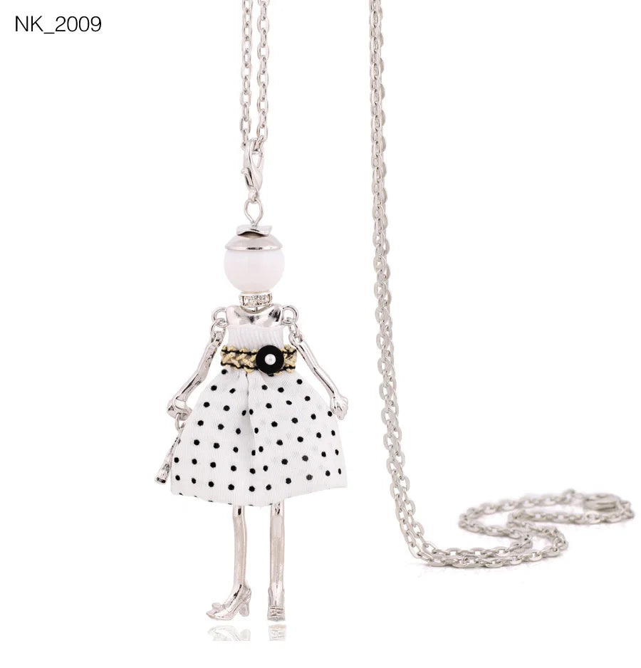 Damen Anhänger-Halskette – Modeschmuck mit Strassstein-Pendant | Zinklegierung