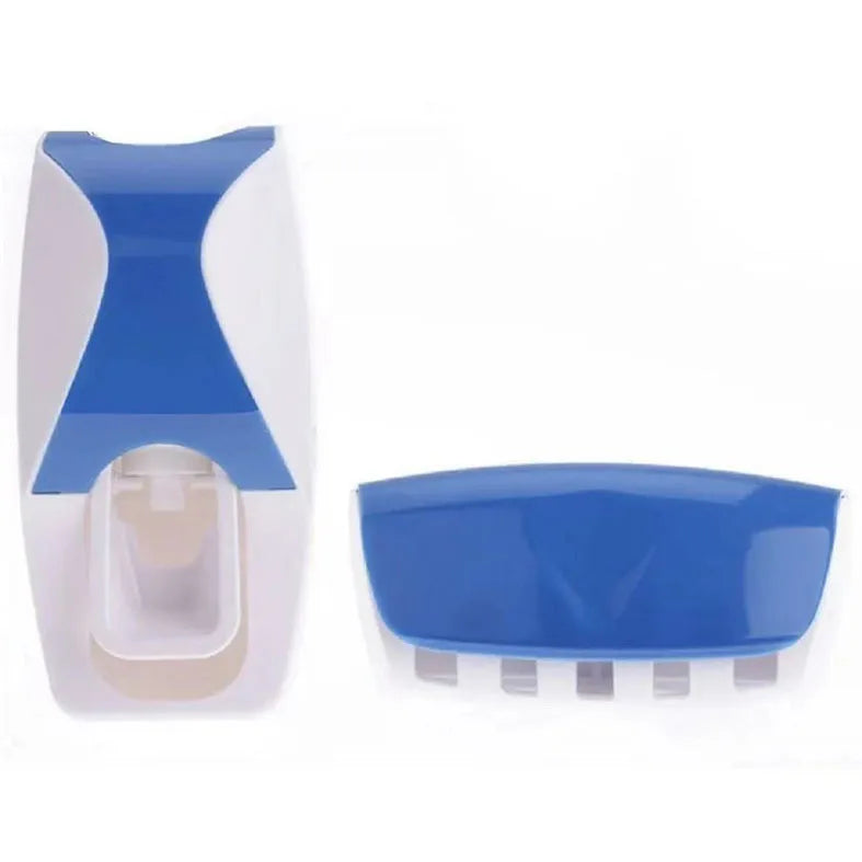 Zahnbürsten-Wandset – Halter, Zahnpasta-Spender & Becher