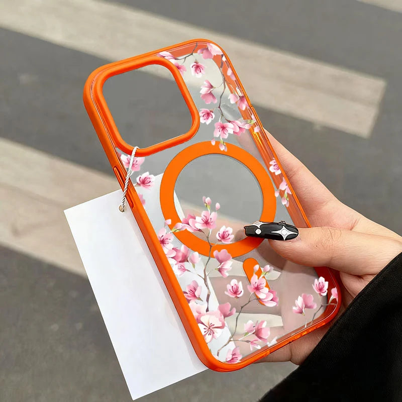 iPhone Hülle Kirschblüten – Magnetisch & Transparent