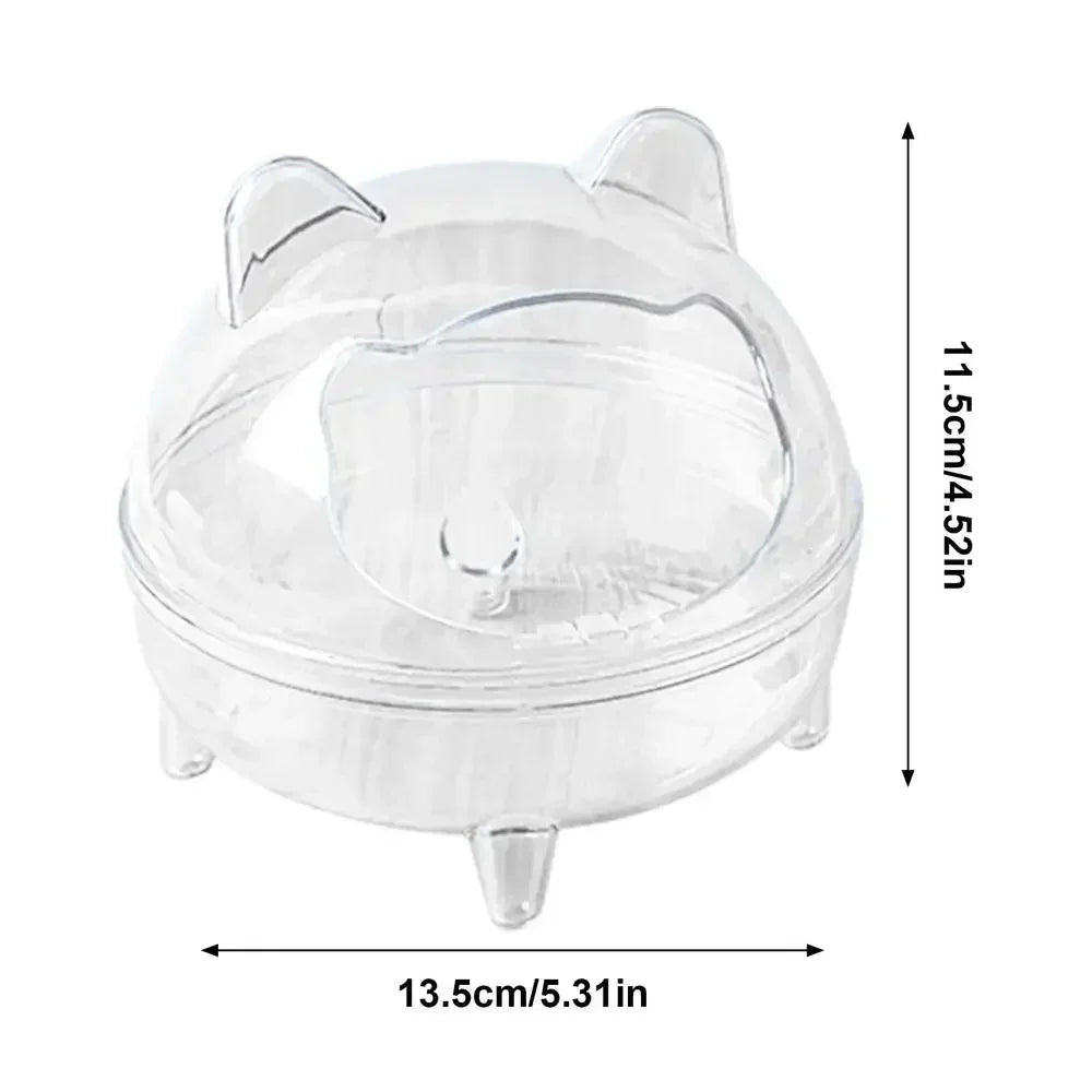 Hamster-Badhaus – Transparent, Anti-Spill & für Kleintiere