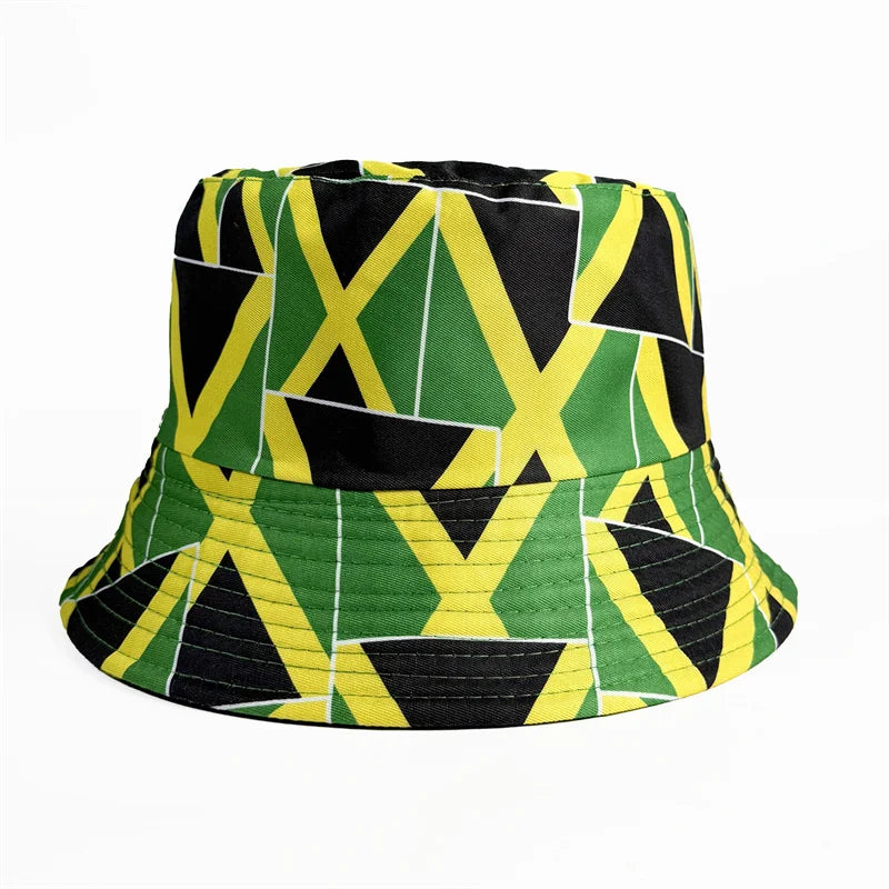 Länderflaggen Bucket Hat – Wendbar, Fußball-Fan & Outdoor
