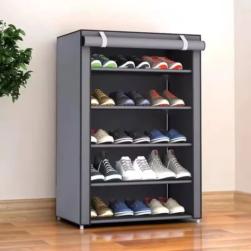 Schuhschrank Vliesstoff – 6/8/10 Etagen, platzsparend