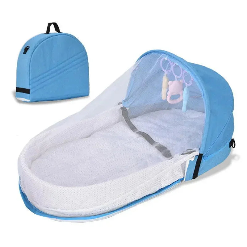 Baby-Reisebett faltbar – Moskitonetz, Matratze & Camping