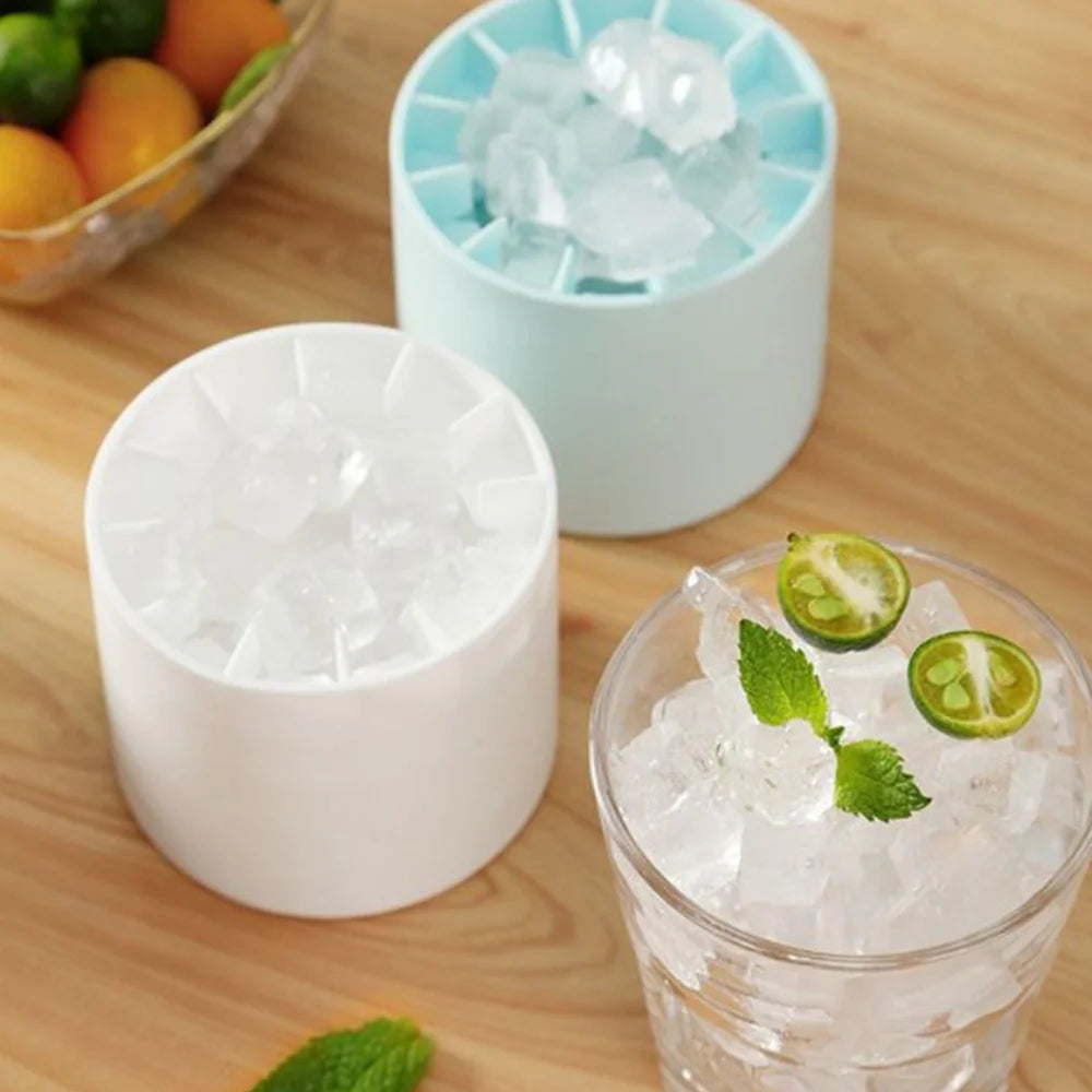 Eiswürfelform Silikon – Whiskey-Kugeln, Glühbirne & Zylinder