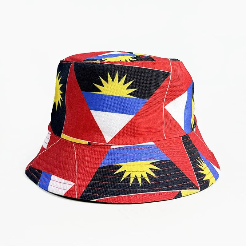 Länderflaggen Bucket Hat – Wendbar, Fußball-Fan & Outdoor