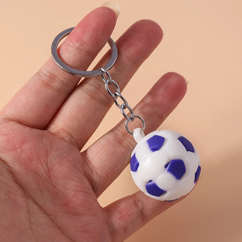 Fußball Schlüsselanhänger 3D – Länderflagge, Tasche & Auto