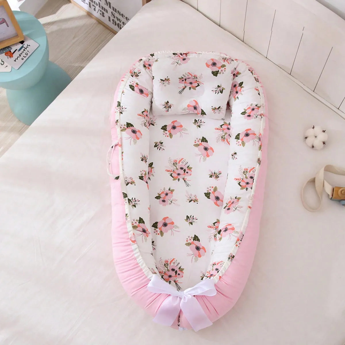 Baby-Nestbett Co-Sleeping – Baumwolle, atmungsaktiv & tragbar