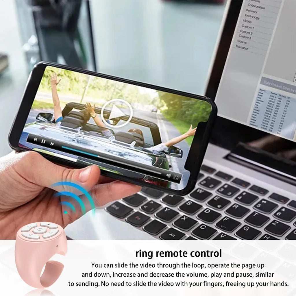 Bluetooth Scrollring – TikTok, Reels & Selfie kabellos steuern