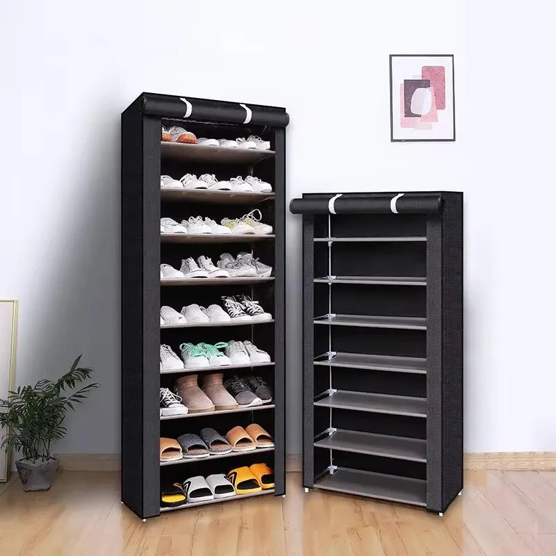 Schuhschrank Vliesstoff – 6/8/10 Etagen, platzsparend