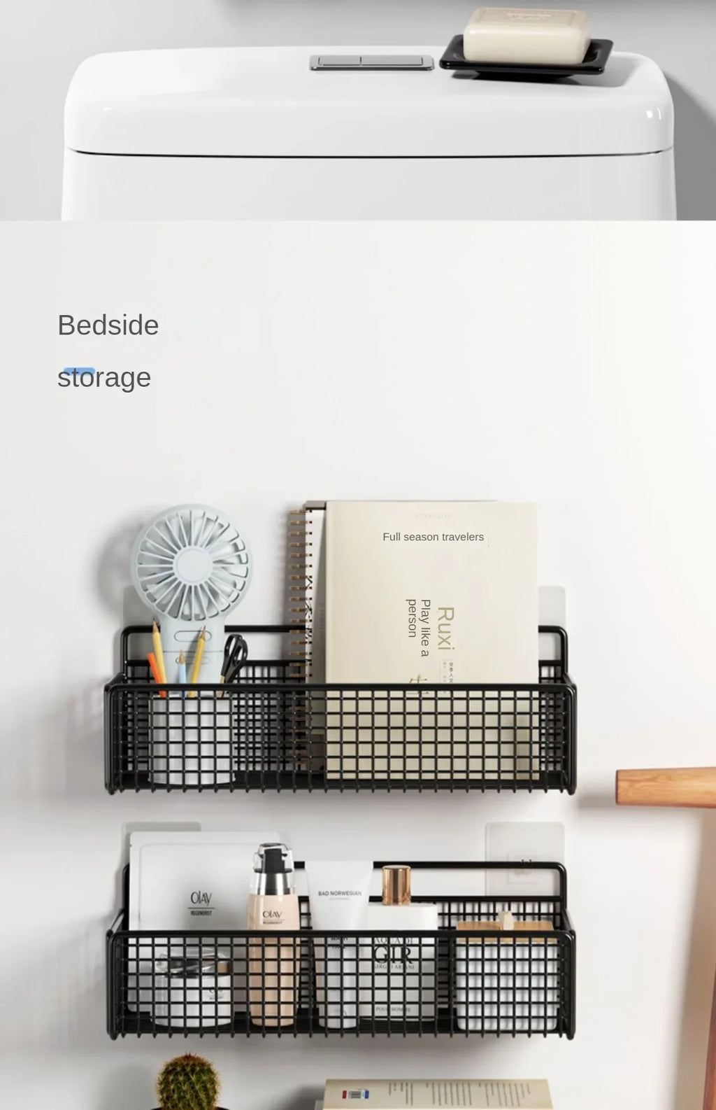 Badezimmer-Organizer Wandregal – Ohne Bohren & multifunktional