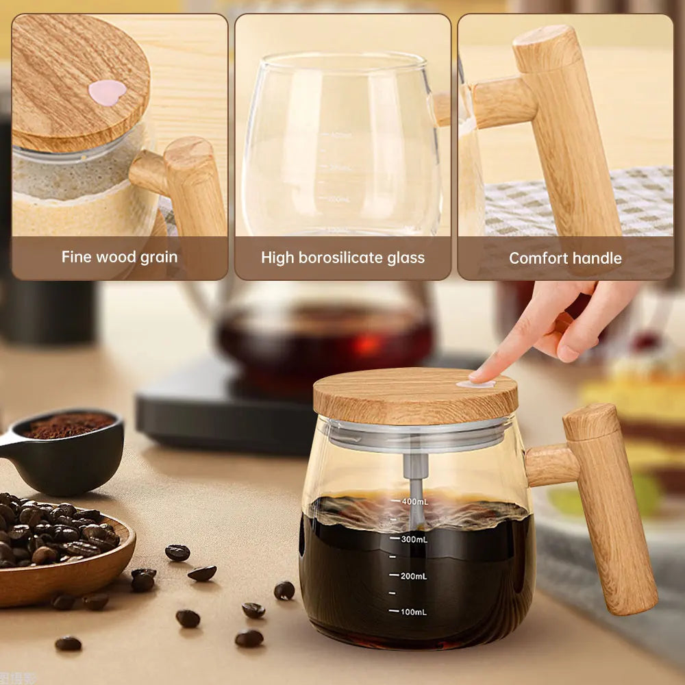 Elektrischer Selbstmischbecher 400ml – Kaffee & Getränke