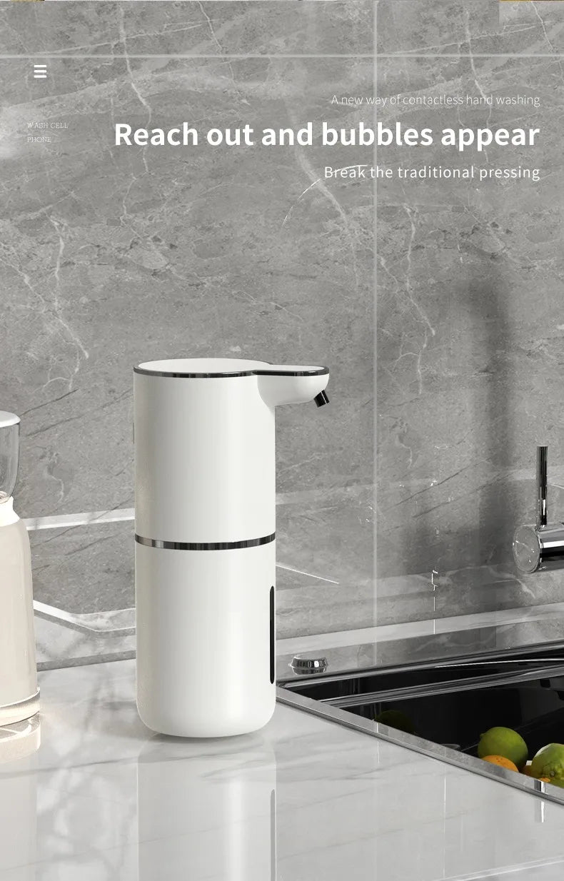 Automatischer Seifenspender – 380ml, wiederaufladbar, 4 Stufen | Sensor-Dispenser